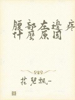 腹部左边疼痛是什么原因