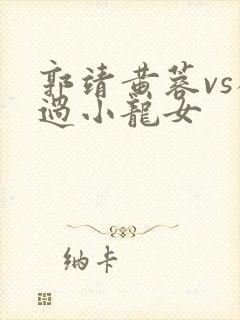 郭靖黄蓉vs杨过小龙女