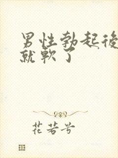 男性勃起后一下就软了