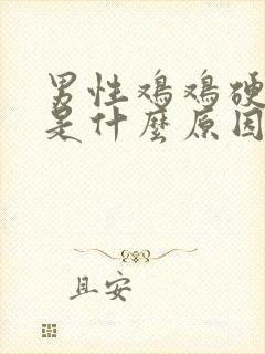 男性鸡鸡硬不起是什么原因封面