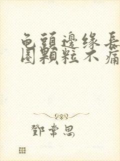 龟头边缘长了一圈颗粒不痛不痒