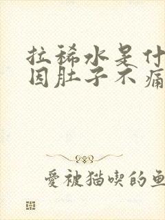 拉稀水是什么原因肚子不痛