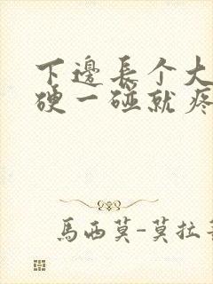 下边长个大疙瘩硬一碰就疼封面