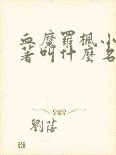 血魔罗枫小说原著叫什么名字