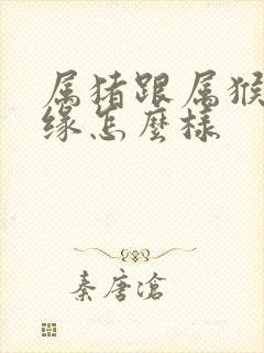 属猪跟属猴的姻缘怎么样