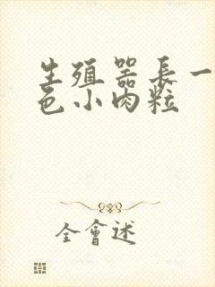 生殖器长一排白色小肉粒