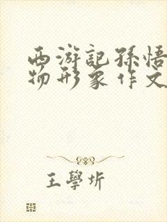 西游记孙悟空人物形象作文封面