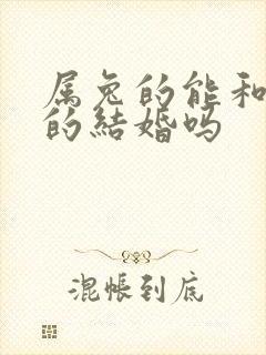 属兔的能和属羊的结婚吗封面