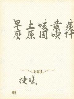 早上咳黄痰是什么原因吃什药