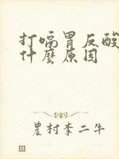 打嗝胃反酸水是什么原因封面