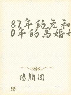 87年的兔和90年的马婚姻封面