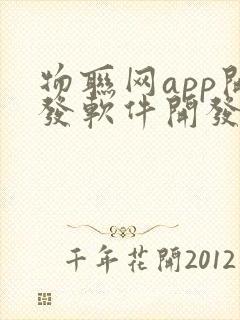 物联网app开发软件开发封面