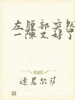 左腹部突然绞痛一阵又好了