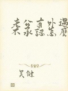 老公有外遇还死不承认怎么办