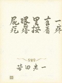 屁眼里有一个硬疙瘩按着疼