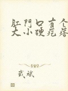 肛门口有个豆子大小硬疙瘩不痛不痒