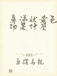 鼻涕状黄色分泌物是什么