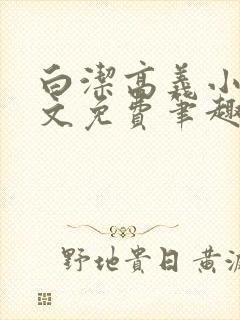 白洁高义小说全文免费笔趣阁在线阅读封面