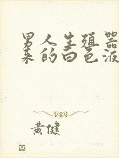 男人生殖器流出来的白色液体是什么