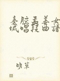 秦腔孟姜女哭长城唱段曲谱