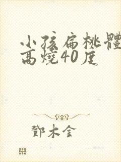 小孩扁桃体发炎高烧40度