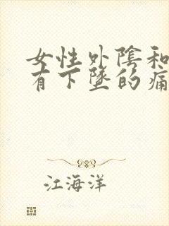 女性外阴和屁眼有下坠的痛感