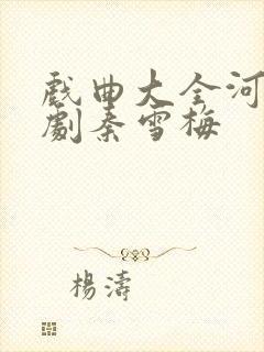 戏曲大全河南豫剧秦雪梅封面