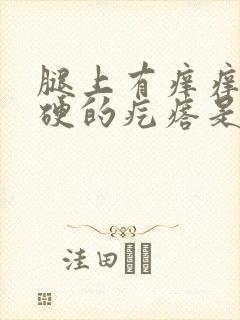 腿上有痒痒的硬硬的疙瘩是什么