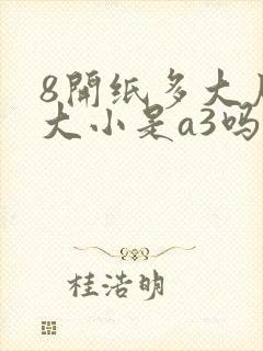 8开纸多大尺寸大小是a3吗