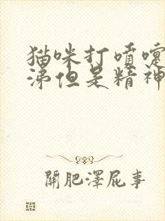 猫咪打喷嚏流鼻涕但是精神蛮好的