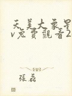 天美大象星空mv兔费观看2023