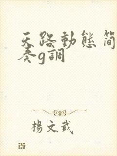 天路动态简谱伴奏g调