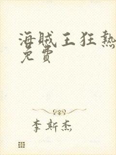 海贼王狂热行动免费封面