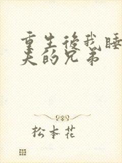 重生后我睡了前夫的兄弟