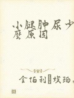 小腿肿尿少是什么原因封面