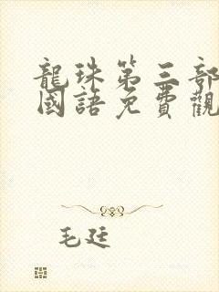 龙珠第三部gt国语免费观看