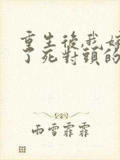 重生后,我嫁给了死对头的未婚夫全