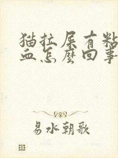 猫拉屎有粘液带血怎么回事