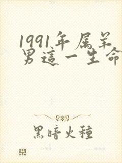 1991年属羊男这一生命运如何