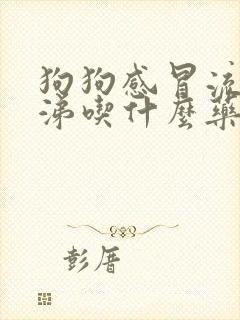 狗狗感冒流清鼻涕吃什么药