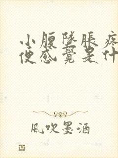 小腹坠胀疼有大便感觉是什么原因