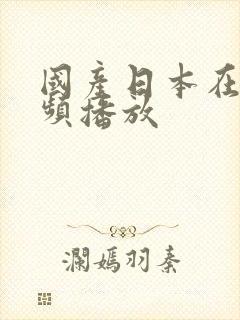 国产日本在线视频播放封面