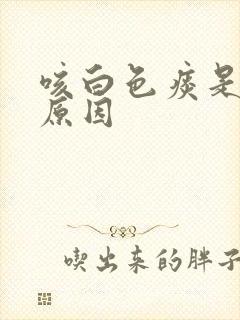 咳白色痰是什么原因封面