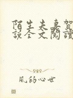 陌生夫妻贺强小说全文阅读