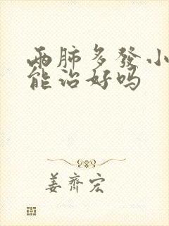 两肺多发小结节能治好吗