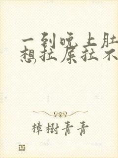 一到晚上肚子疼想拉屎拉不出来怎么回事