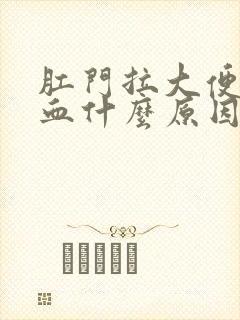 肛门拉大便拉出血什么原因