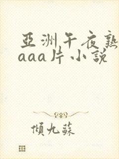 亚洲午夜熟女片aaa片小说