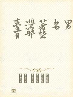 台湾著名男演员有哪些封面