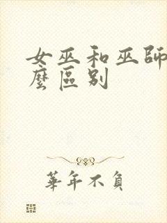 女巫和巫师有什么区别